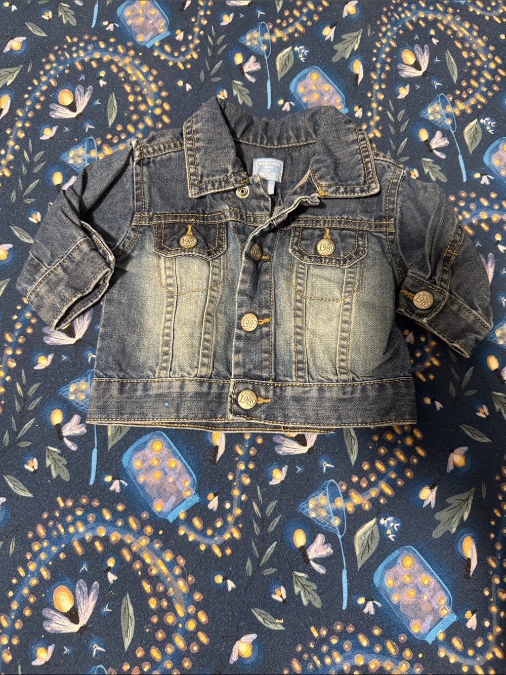 The Children's Place Dark Blue Washed Denim Jacket